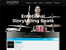 Tablet Screenshot of emotivebeats.com